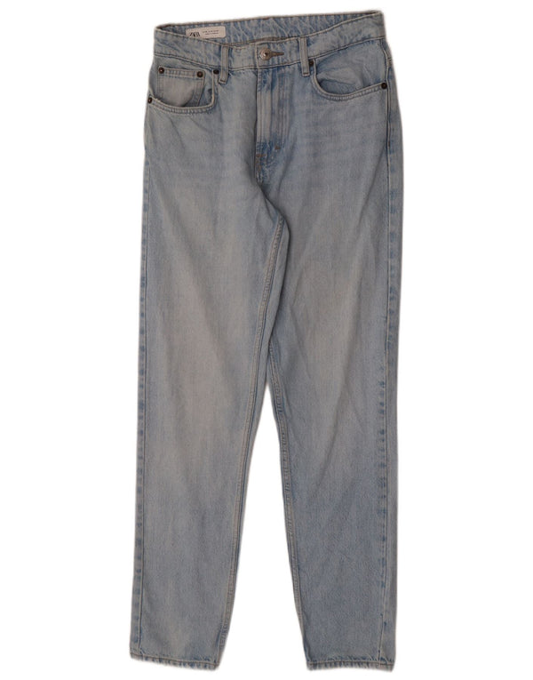 Jeans slim da uomo Zara EU 38 Small W30 L30 Blu