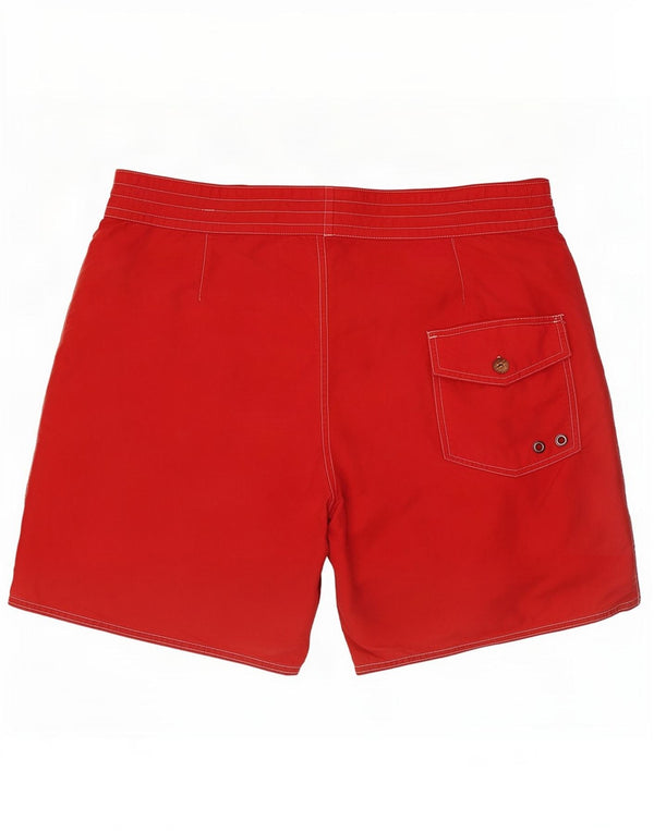 Polo Ralph Lauren Pantaloncini da bagno grafici da uomo di grandi dimensioni in cotone rosso