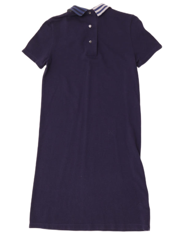 Abito polo da donna Lacoste taglia 36 piccolo in cotone a righe blu navy