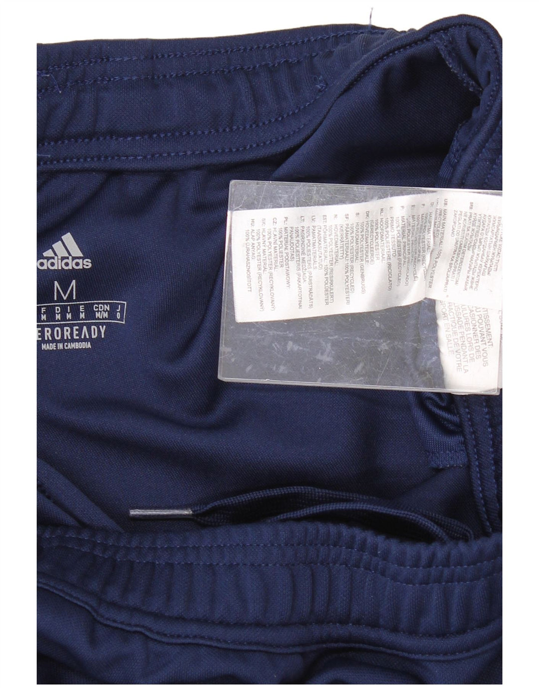 ADIDAS Mens Aeroready Tracksuit Trousers Medium  Navy Blue Polyester
