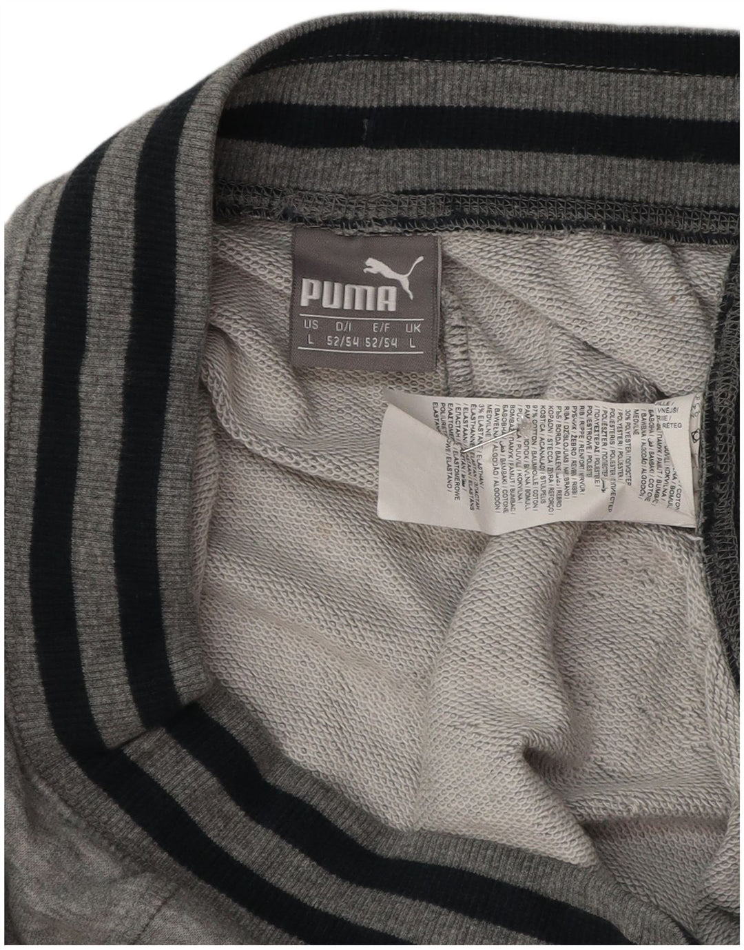 Pantaloncini sportivi grafici da uomo Puma grandi in cotone grigio