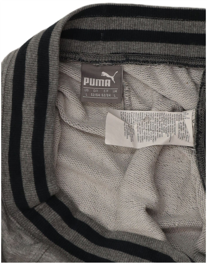 Pantaloncini sportivi grafici da uomo Puma grandi in cotone grigio