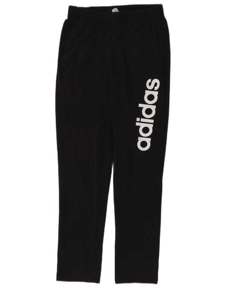 Pantaloni da tuta con grafica Adidas da uomo piccoli in cotone nero