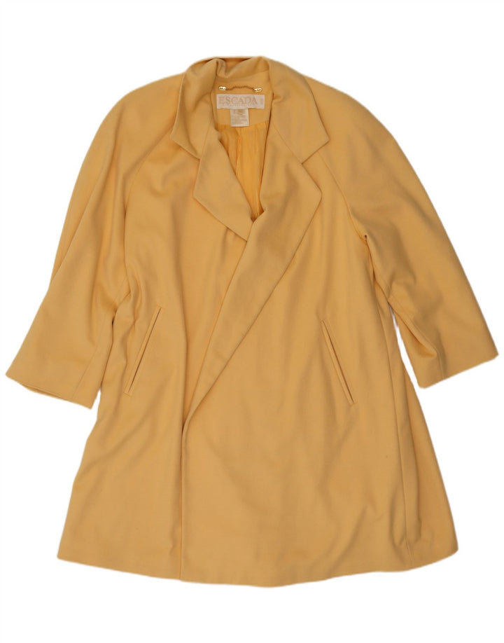 Soprabito oversize da donna Escada Margaretha Ley EU 36 piccolo cashmere giallo