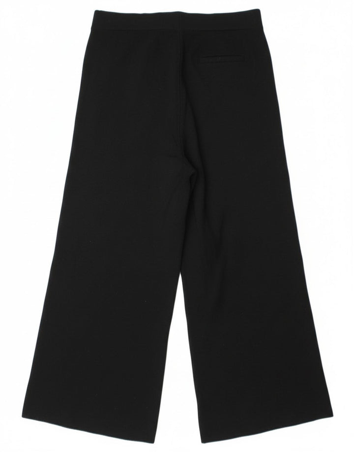 Pantaloni corti da donna a gamba larga Massimo Dutti piccoli W28 L25 neri