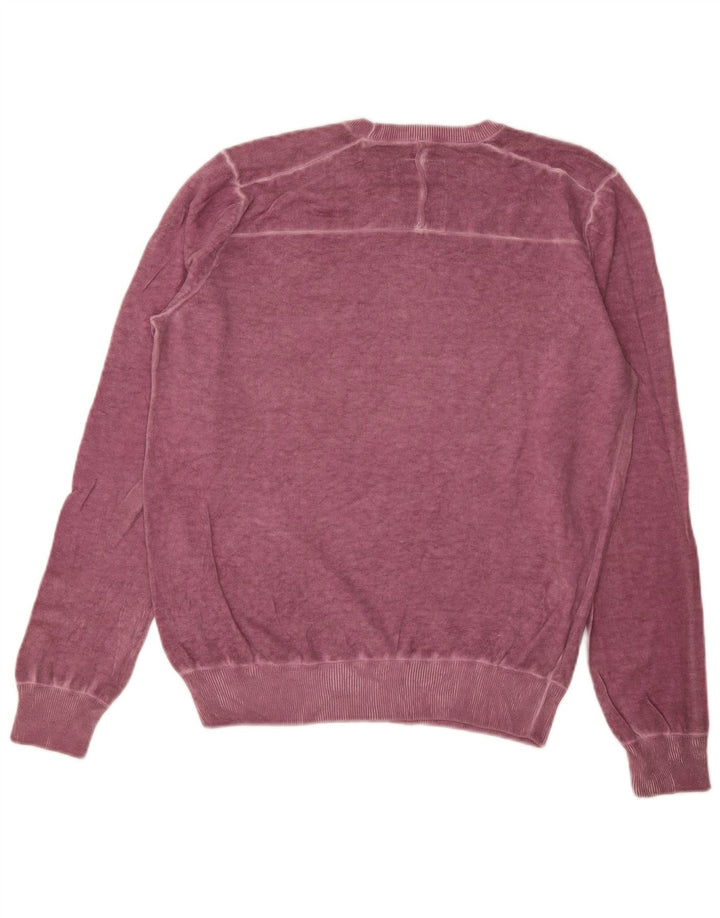 Maglione maglione girocollo da uomo Calvin Klein Jeans in cotone rosa medio