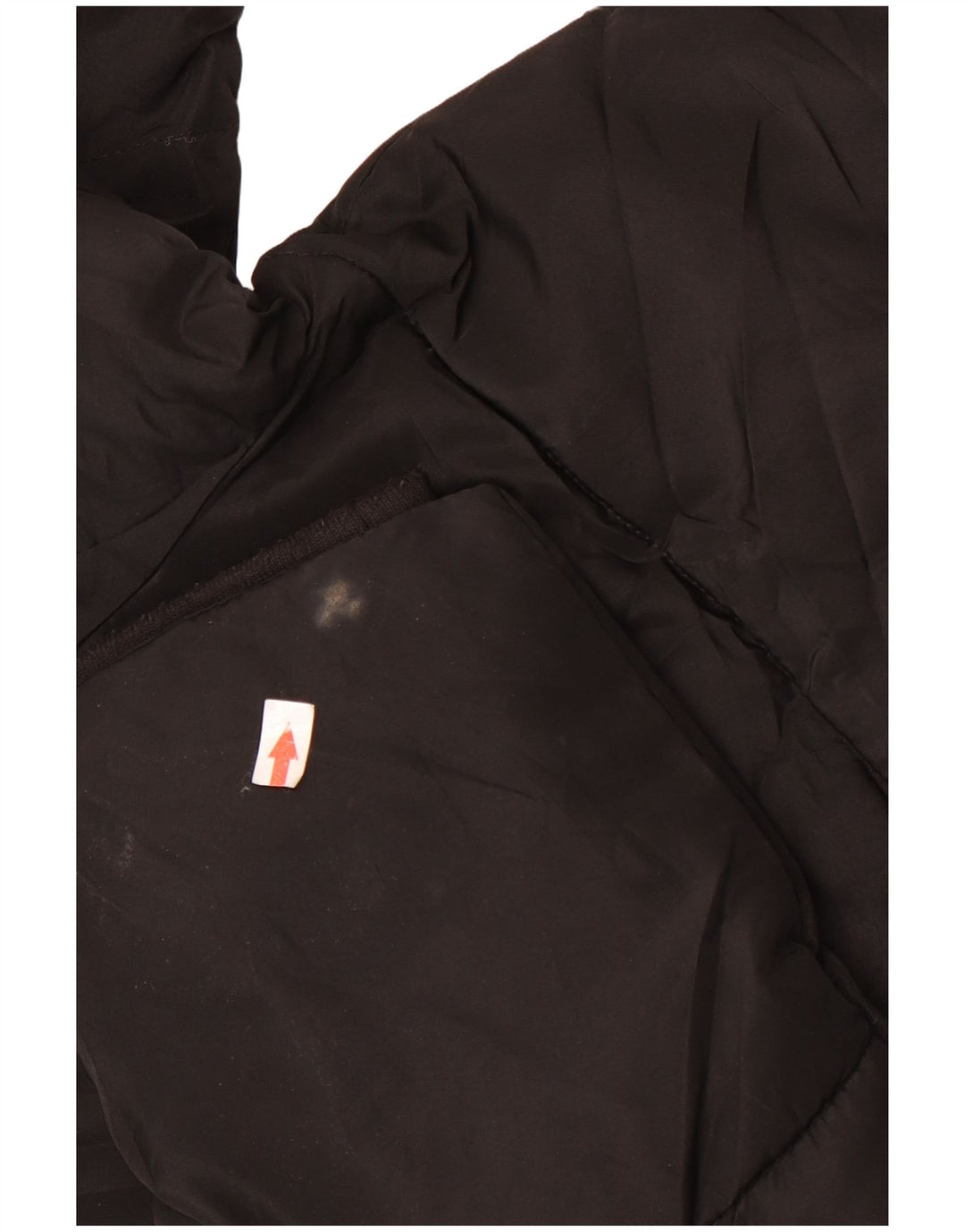 Giacca imbottita con cappuccio corta oversize da donna Zara UK 10 piccola poliestere nero