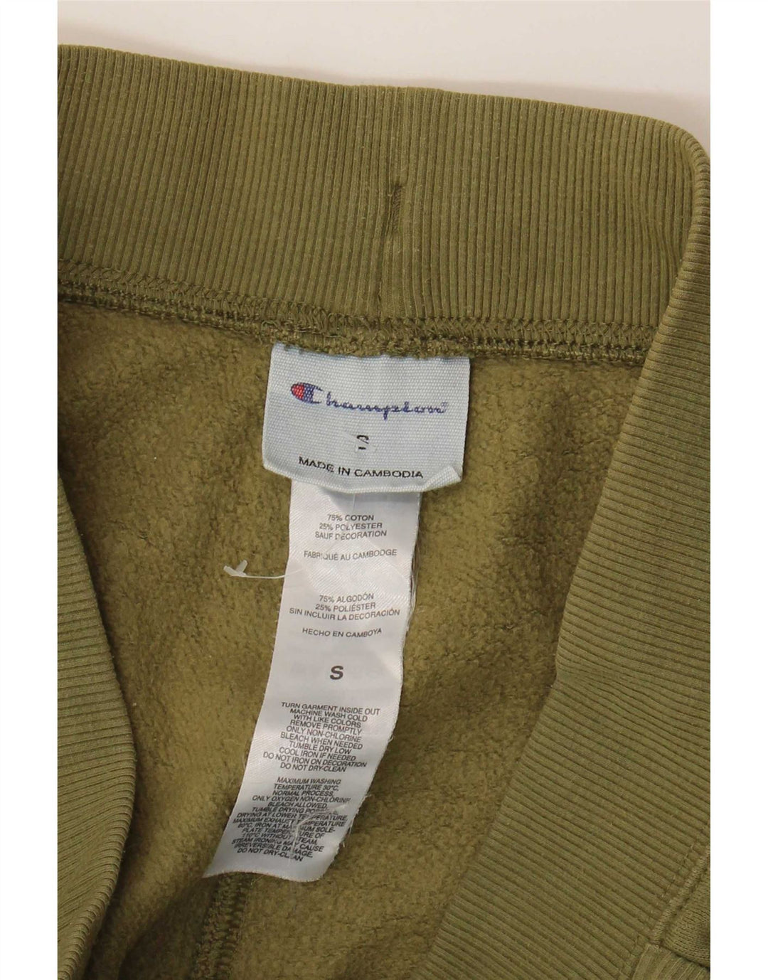 Pantaloni da tuta da uomo Champion Joggers piccoli in cotone verde