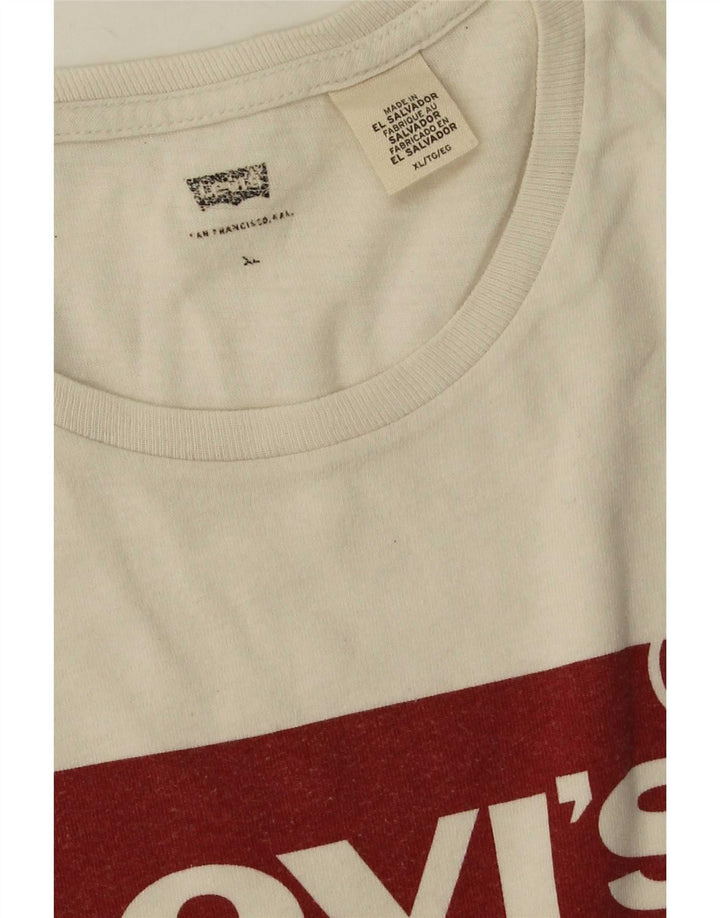 T-shirt grafica da uomo Levi's Top XL bianca