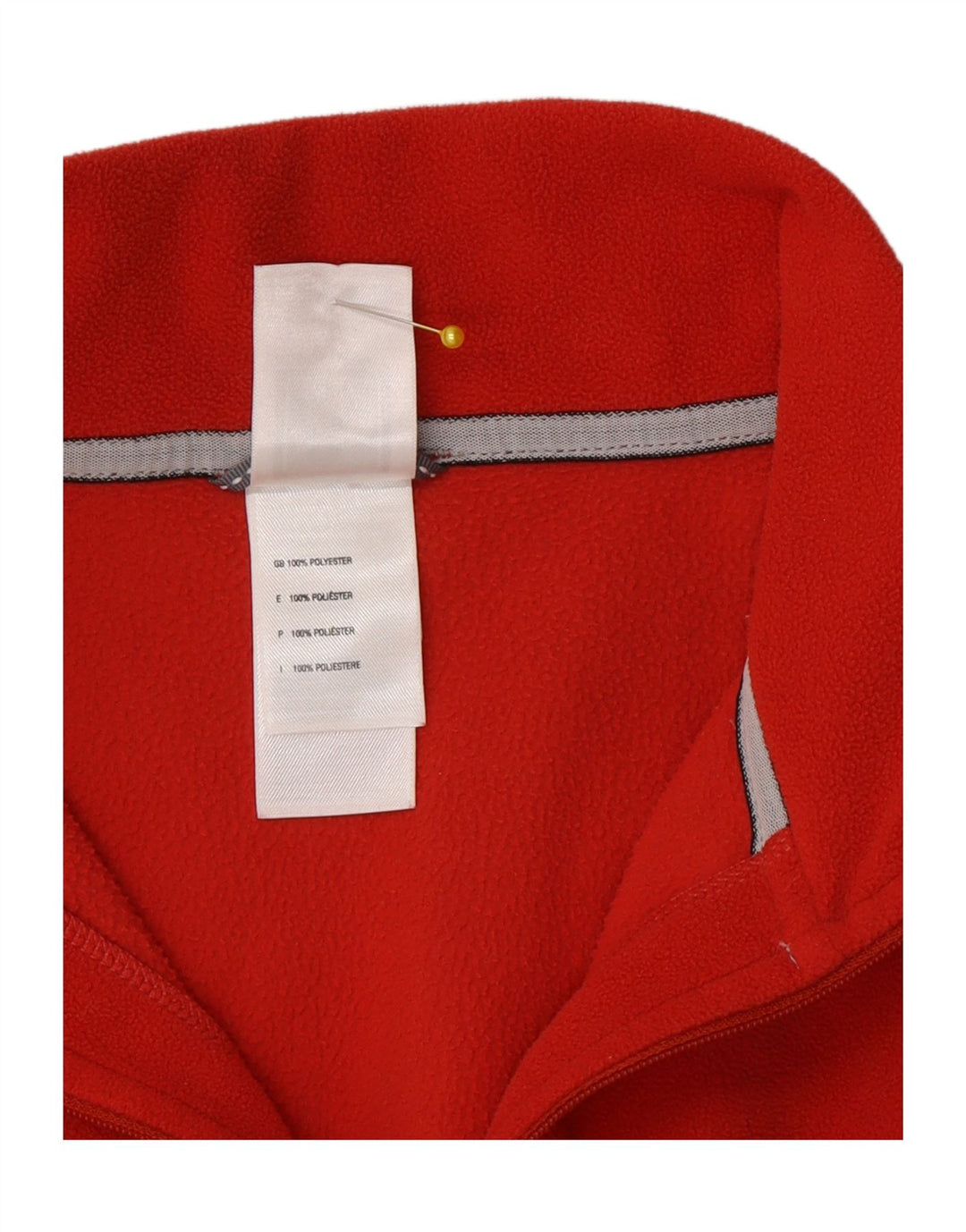 Maglione in pile da donna con collo e zip The North Face UK 16 Large Rosso Poliestere