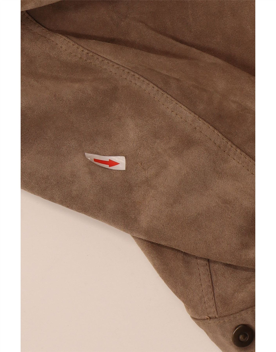 Giubbotto bomber vintage in pelle scamosciata da uomo IT 52 XL in pelle marrone