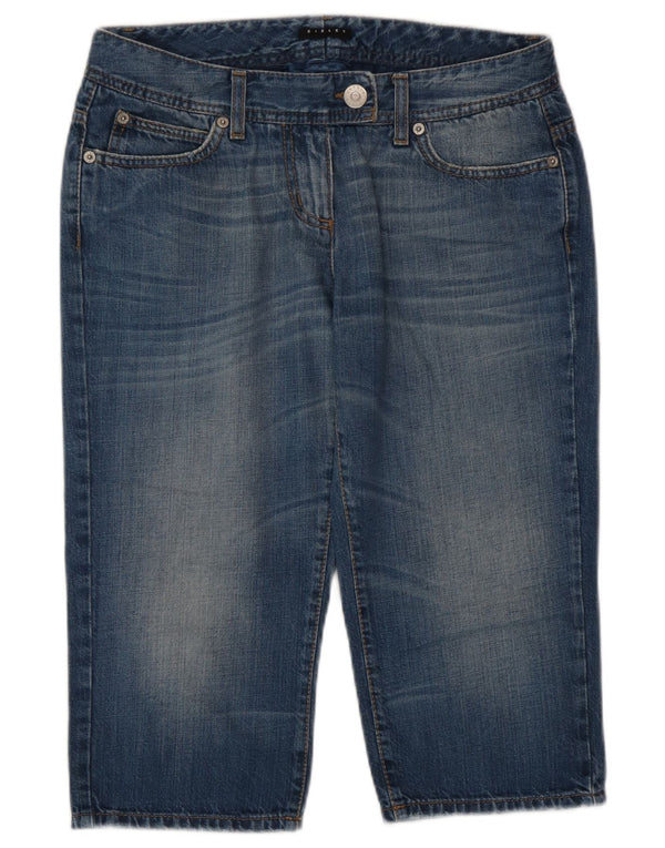 Pantaloncini di jeans Bermuda da donna Sisley IT 42 Large W30 Cotone blu
