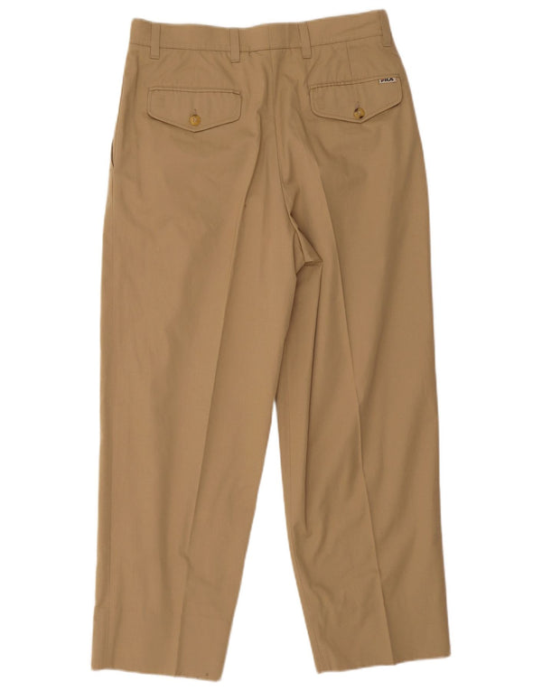 Pantaloni chino corti da uomo Fila IT 48 medio W30 L26 cotone beige