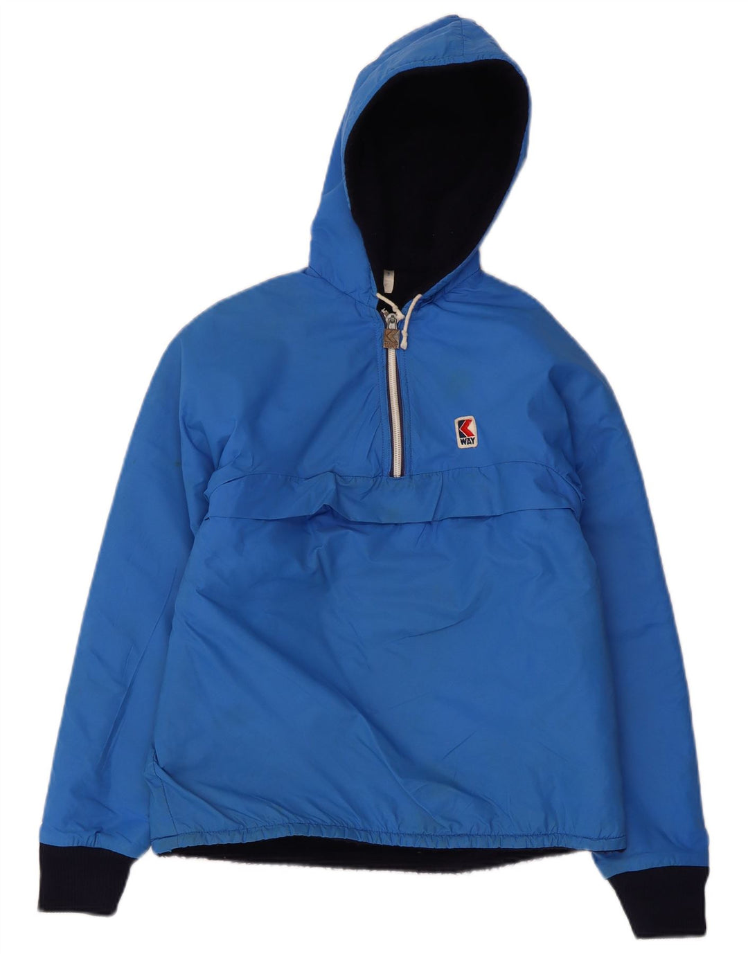 Giacca Anorak con cappuccio da bambino K-Way 7-8 anni Blu in poliammide