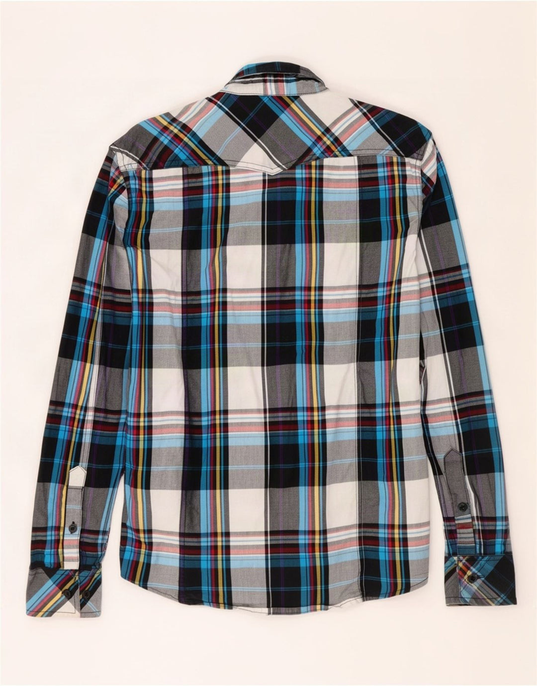 Camicia militare da uomo Jack & Jones in cotone scozzese medio multicolore