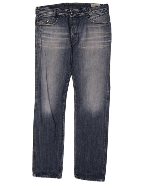 Jeans da uomo Diesel Iakop Regular Slim affusolati W34 L34 Cotone Blu