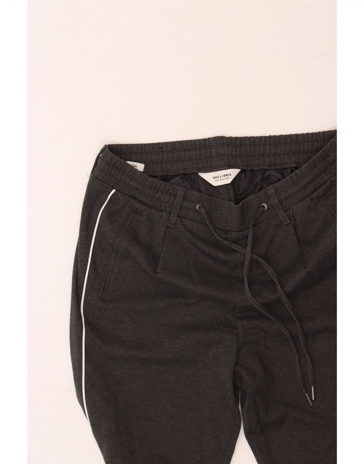 JACK & JONES Womens Tapered Casual Trousers W30 L34 Grey Polyester Vintage Jack & Jones and Second-Hand Jack & Jones from Messina Hembry 