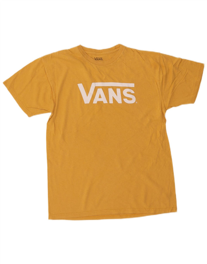 T-shirt grafica da donna VANS Top UK 14 cotone giallo medio