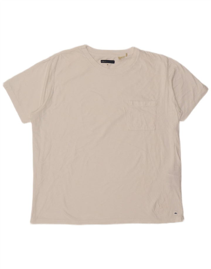 T-shirt da uomo Levi's Top XL in cotone bianco