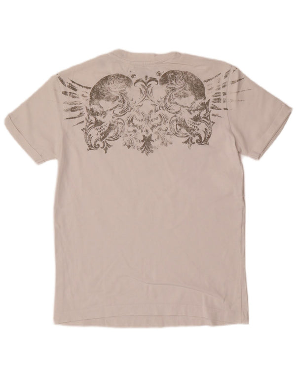 T-shirt grafica da uomo Replay Top piccola bianca