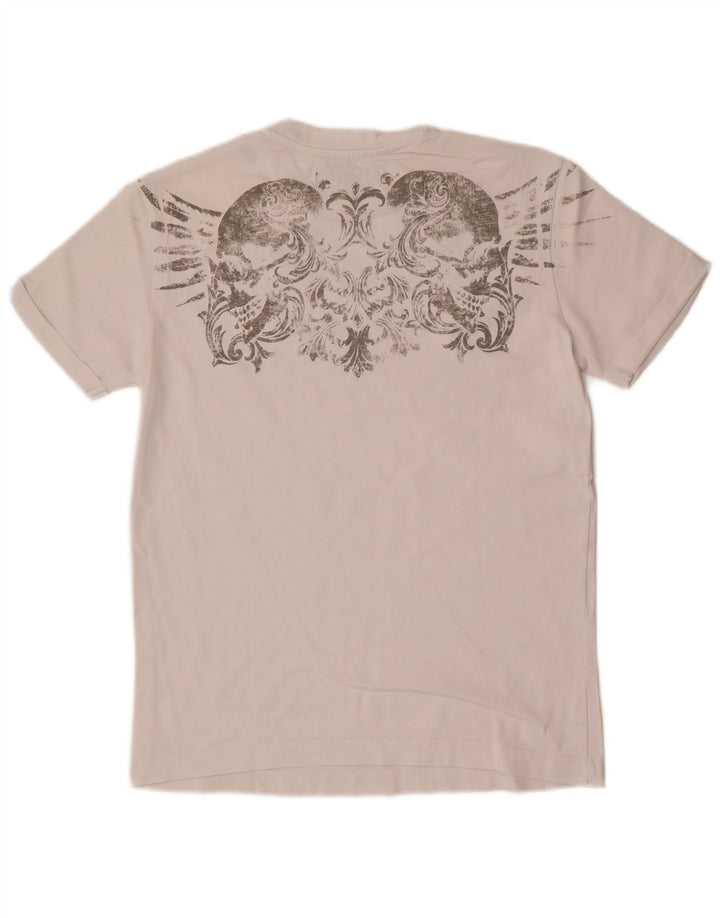 T-shirt grafica da uomo Replay Top piccola bianca