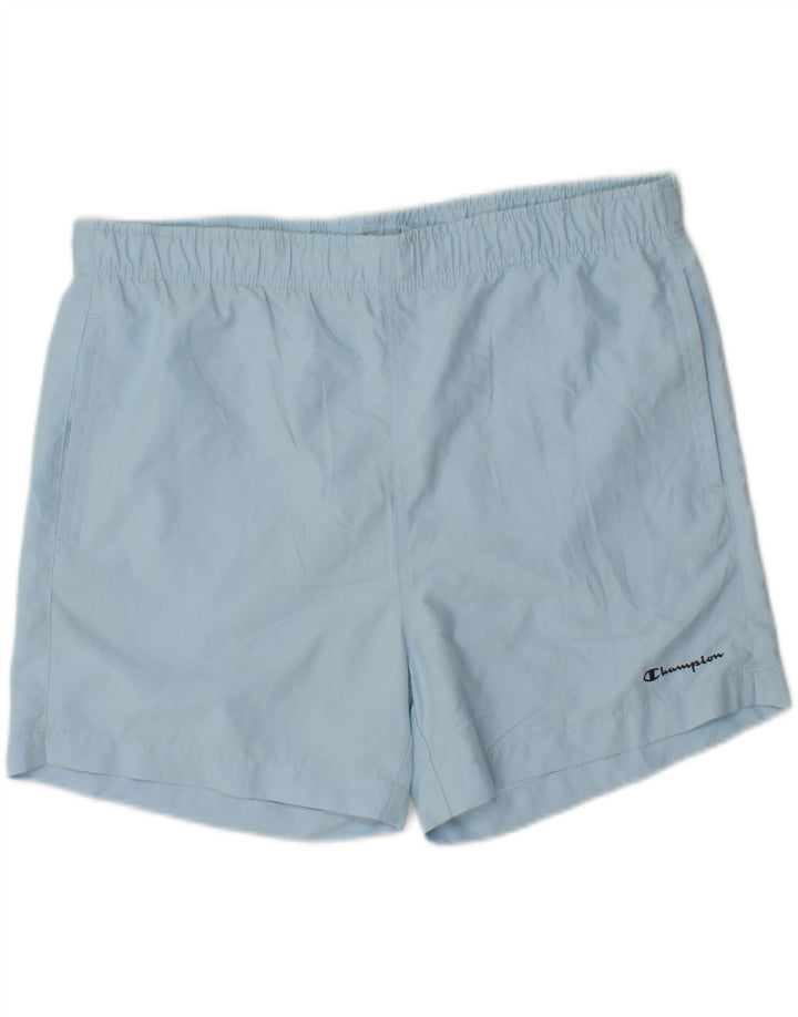 CHAMPION Mens Swimming Shorts Large  Blue Polyester Vintage Champion and Second-Hand Champion from Messina Hembry 