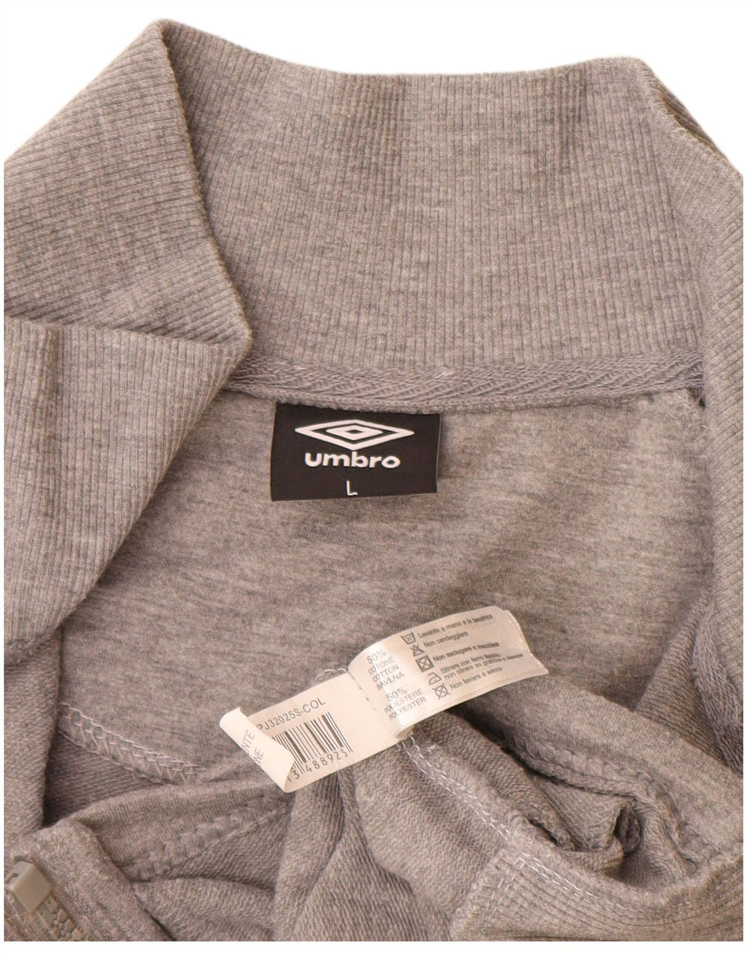 Giacca da tuta da donna Umbro UK 16 grande cotone chiazzato grigio