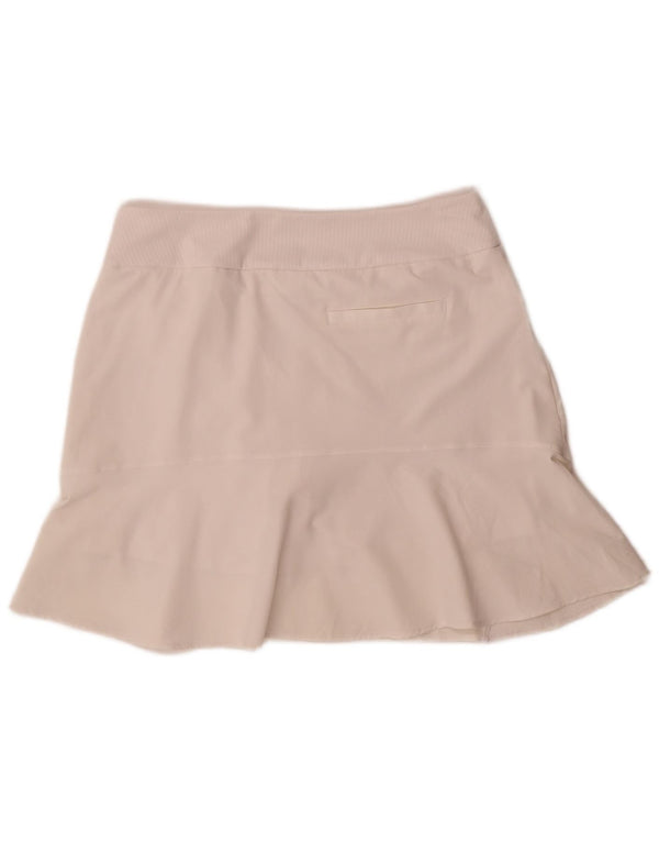 Adidas Womens Skort UK 14 Medium Bianco Poliestere
