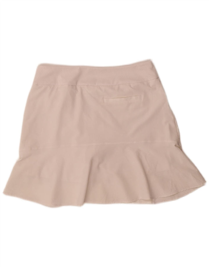Adidas Womens Skort UK 14 Medium Bianco Poliestere