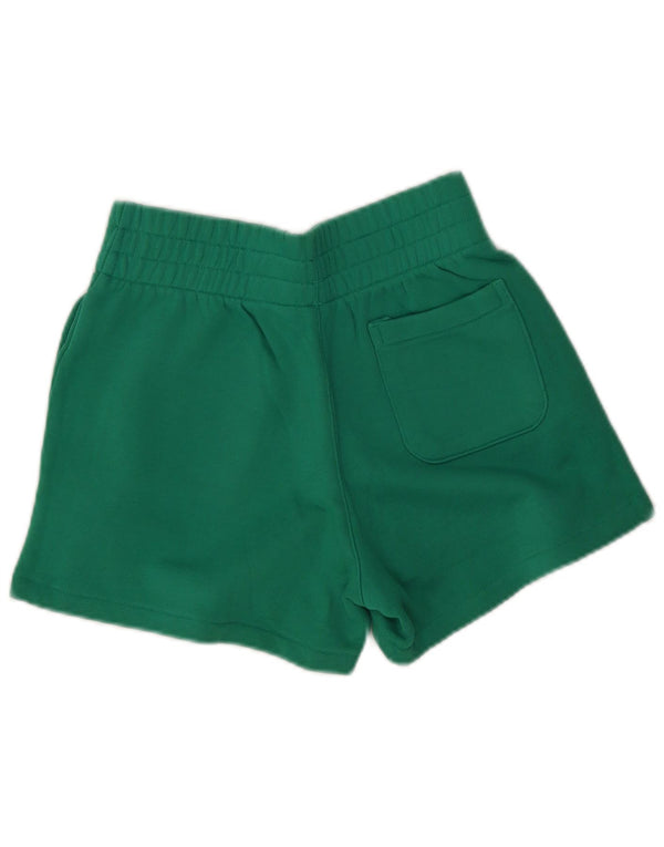 Pantaloncini sportivi grafici Adidas da donna UK 4/6 XS cotone verde