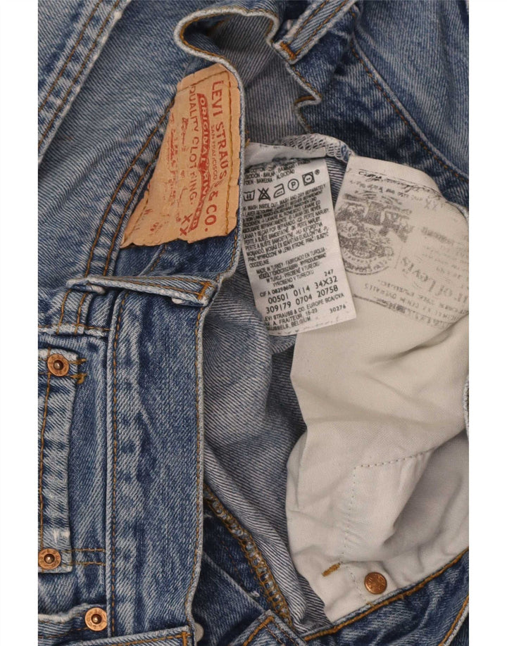 Levi's Uomo 501 Jeans dritti W34 L27 Cotone Blu