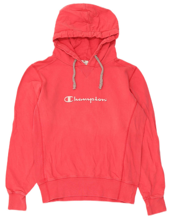 Felpa con cappuccio grafica da donna Champion UK 14 cotone rosso medio