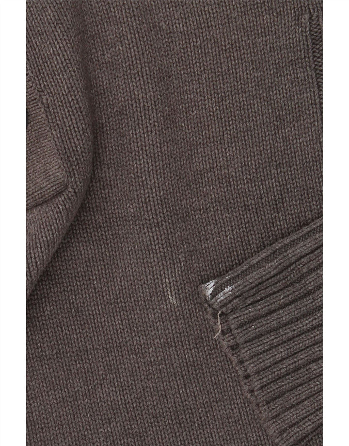 Maglione da uomo Marks & Spencer con collo a bottoni blu Harbour piccolo grigio