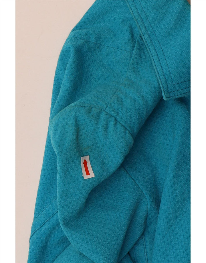 Giacca blazer a 2 bottoni da donna Karen Millen UK 14 cotone blu medio