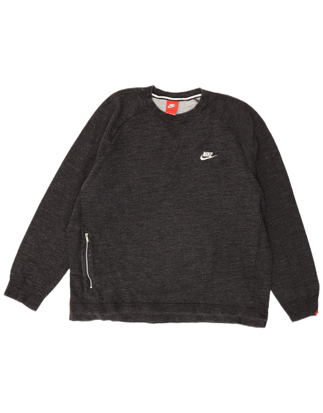 Felpa Nike Uomo Maglione 2XL Cotone chiazzato grigio