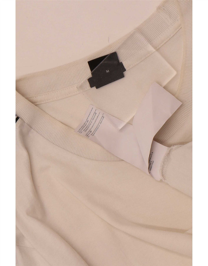 T-shirt grafica da uomo Hugo Boss Top in cotone color block bianco medio
