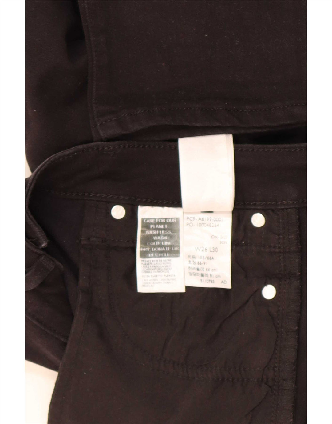 Jeans Levi's 712 Slim da donna W26 L30 cotone nero