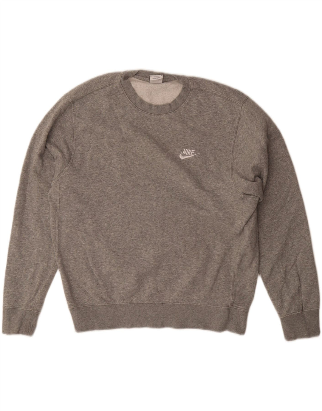 Felpa oversize da donna Nike Jumper UK 14 Cotone chiazzato grigio medio