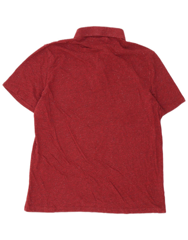 Polo da uomo Penguin Heritage slim fit 2XL cotone screziato bordeaux
