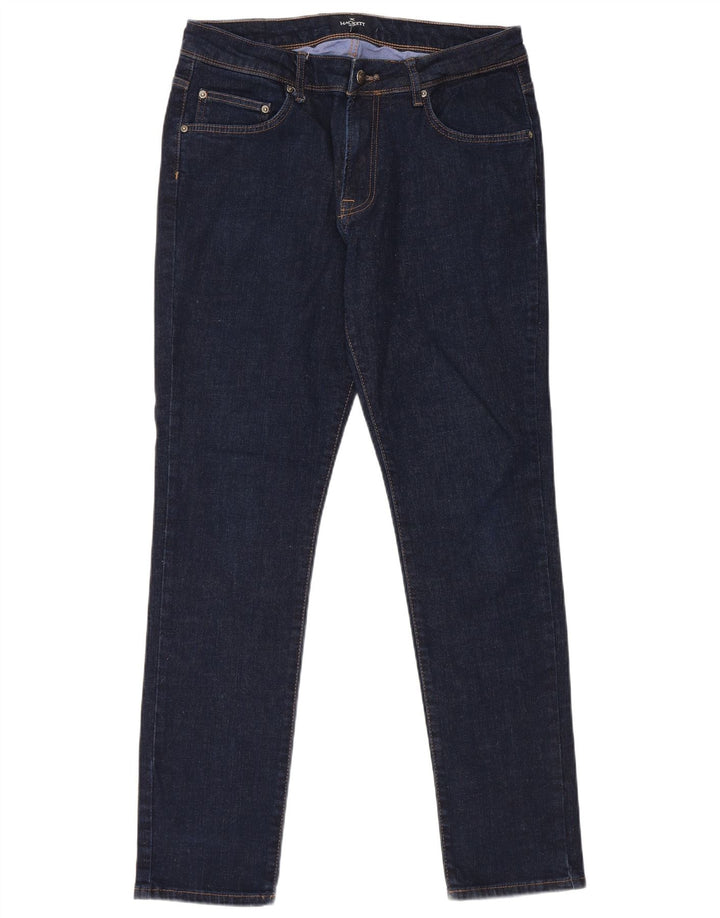 Jeans slim da uomo Hackett W34 L31 cotone blu navy