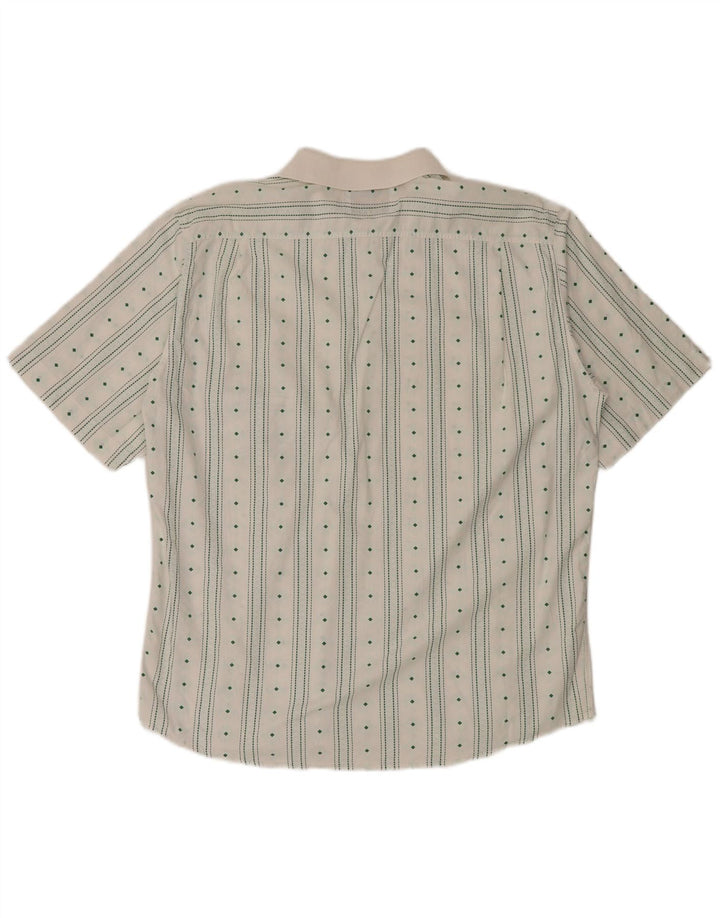 People Camicia pullover a maniche corte da uomo a righe grandi bianche