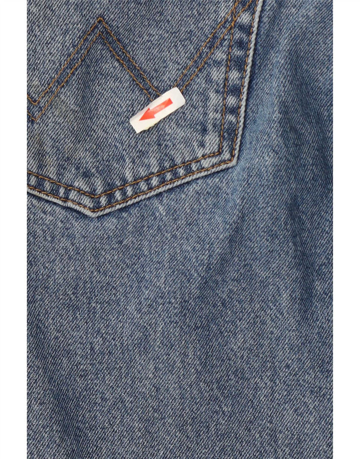Jeans dritti da uomo Wrangler vestibilità regolare W34 L32 cotone blu