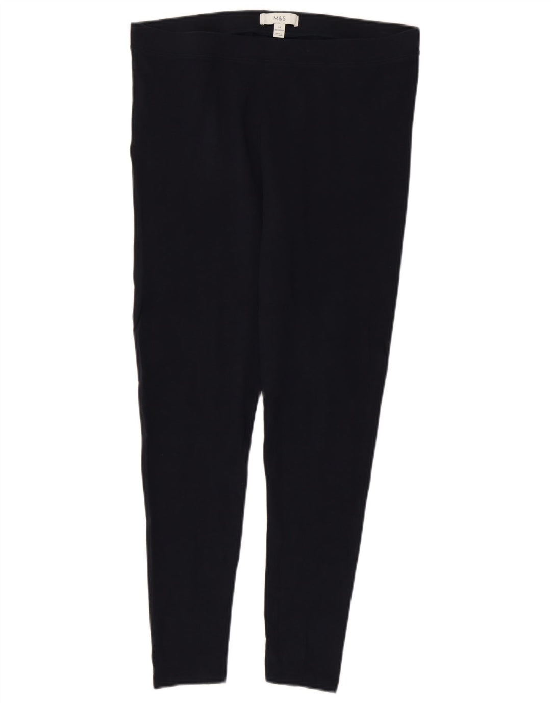 Leggings da donna Marks & Spencer UK 14 grande cotone blu navy