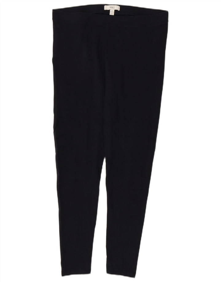 Leggings da donna Marks & Spencer UK 14 grande cotone blu navy