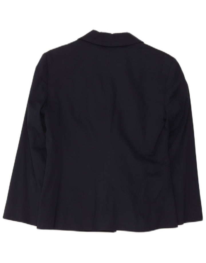 Max & Co. Giacca blazer da donna a 1 bottone UK 8 piccola in cotone blu navy