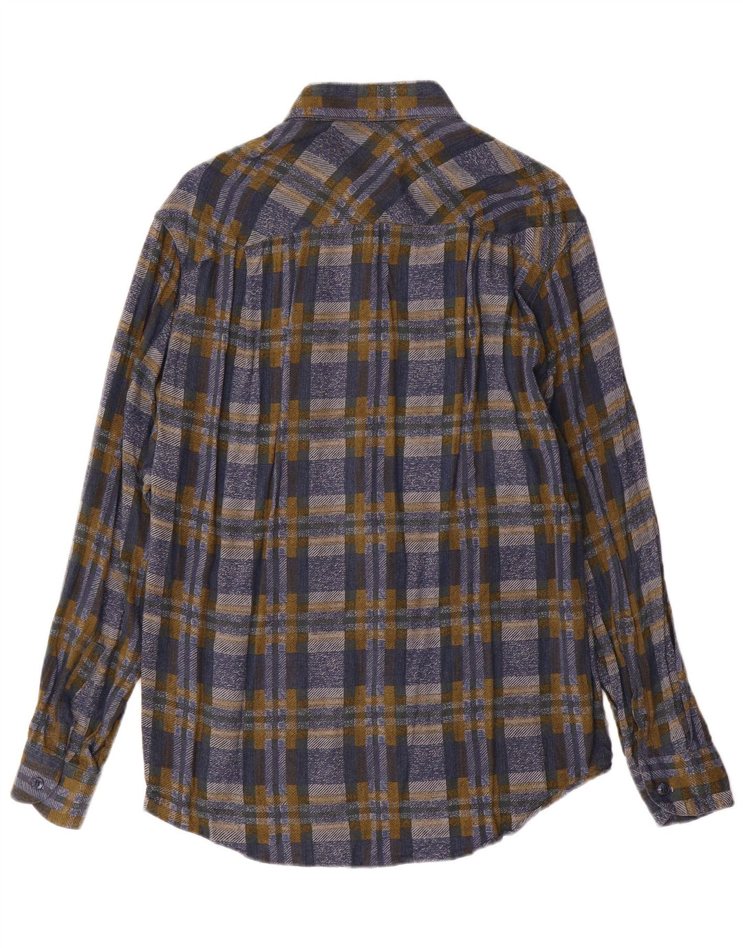AZZURRA Camicia Uomo in Flanella Viscosa Media Check Multicolore