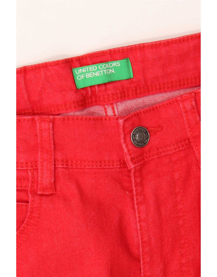 Pantaloncini di jeans da bambino Benetton 15-16 anni W29 Rossi