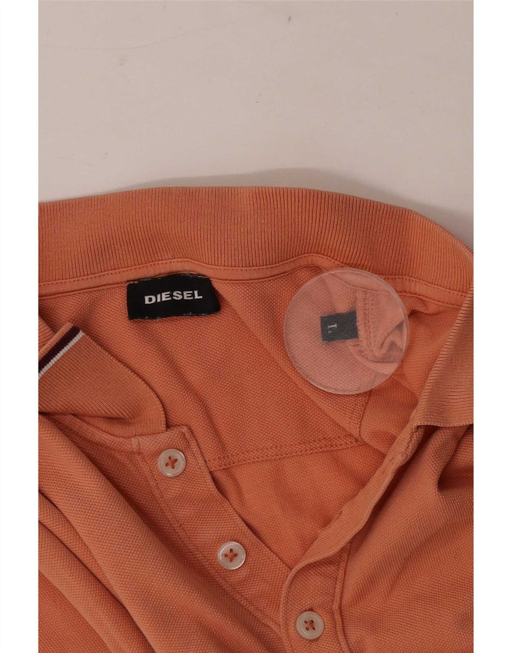 Polo da uomo Diesel grande arancione