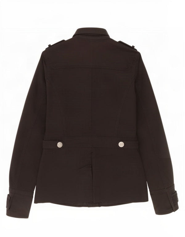 Giacca militare da donna Massimo Dutti UK 10 piccola in cotone nero