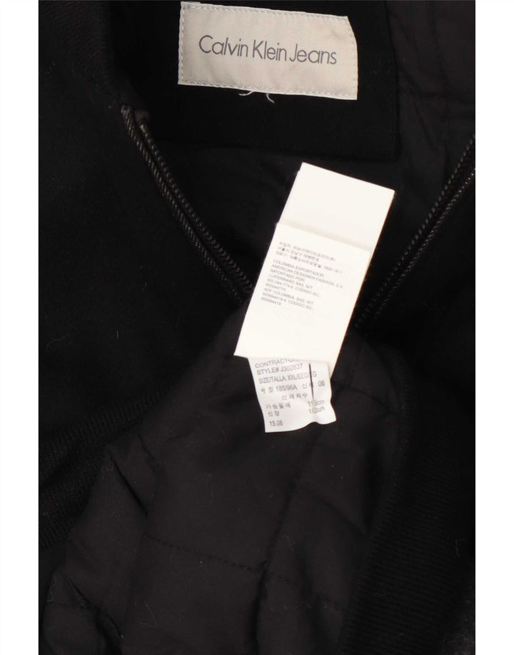 Giubbotto bomber da uomo Calvin Klein UK 44 2XL Lana color block nera